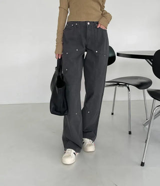 Kia Cotton Rivet Work Pants