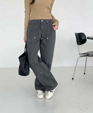 Kia Cotton Rivet Work Pants