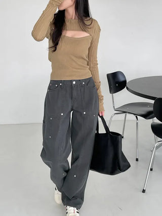 Kia Cotton Rivet Work Pants