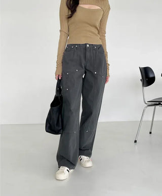 Kia Cotton Rivet Work Pants