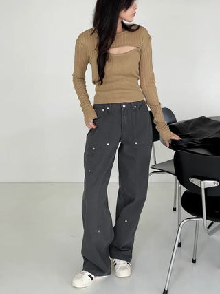 Kia Cotton Rivet Work Pants