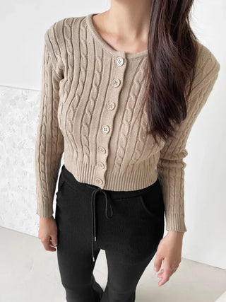 As Cable Knit Cardigan