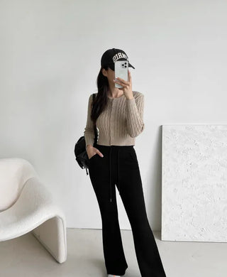 As Cable Knit Cardigan