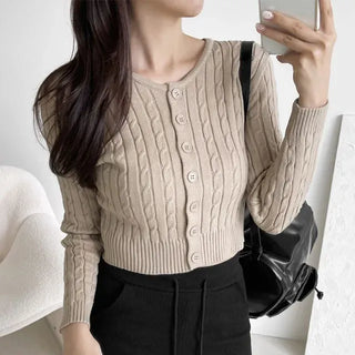As Cable Knit Cardigan