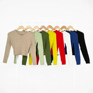 As Cable Knit Cardigan