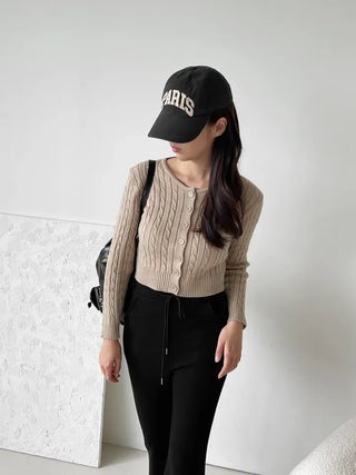 As Cable Knit Cardigan