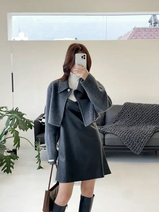 Kerin One-Button Single Short Jacket