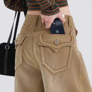 Creedy Wide Hidden Pocket Cotton Pants
