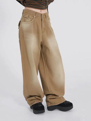 Creedy Wide Hidden Pocket Cotton Pants