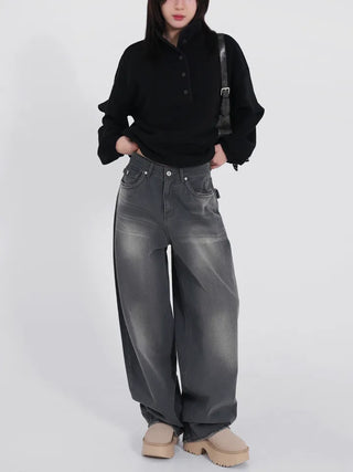Creedy Wide Hidden Pocket Cotton Pants
