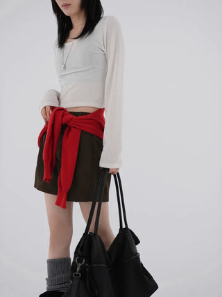 Mille Corduroy Pintuck Shorts