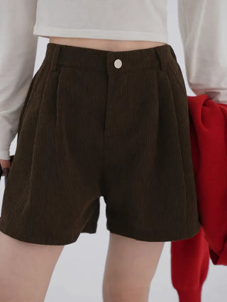 Mille Corduroy Pintuck Shorts