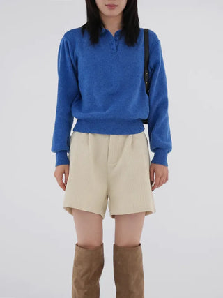 Mille Corduroy Pintuck Shorts