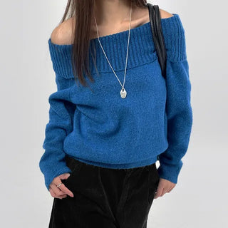 Bonnie off-shoulder long-sleeve knit
