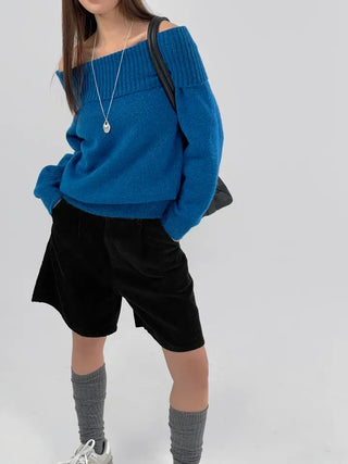 Bonnie off-shoulder long-sleeve knit