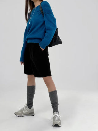 Bonnie off-shoulder long-sleeve knit