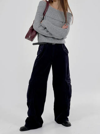 Bonnie off-shoulder long-sleeve knit