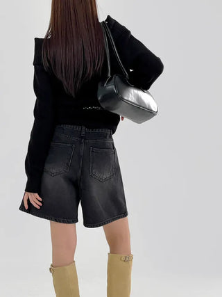 Bonnie off-shoulder long-sleeve knit