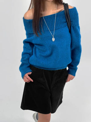 Bonnie off-shoulder long-sleeve knit
