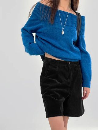 Bonnie off-shoulder long-sleeve knit