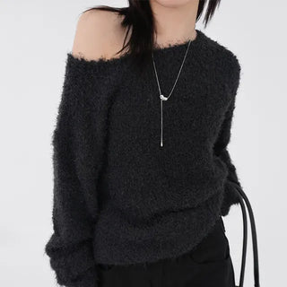 Cornell Alpaca One-Shoulder Knit