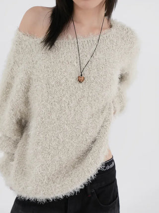 Cornell Alpaca One-Shoulder Knit