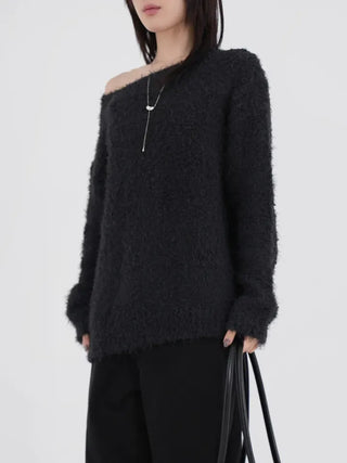Cornell Alpaca One-Shoulder Knit