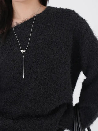 Cornell Alpaca One-Shoulder Knit