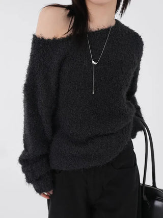 Cornell Alpaca One-Shoulder Knit