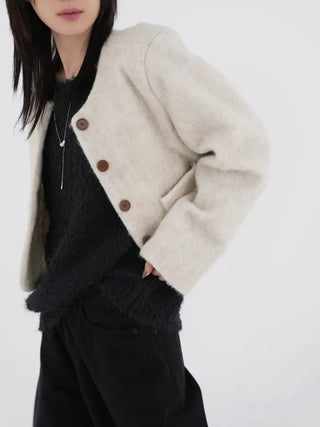 Cornell Alpaca One-Shoulder Knit