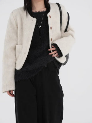 Cornell Alpaca One-Shoulder Knit