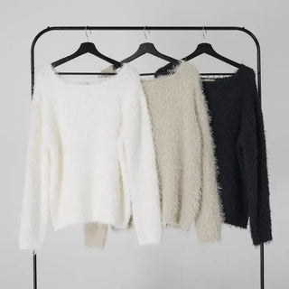 Cornell Alpaca One-Shoulder Knit