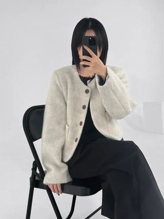 Cornell Alpaca One-Shoulder Knit