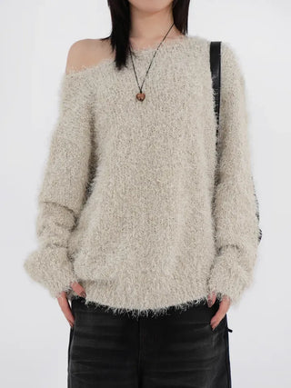 Cornell Alpaca One-Shoulder Knit