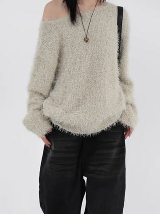 Cornell Alpaca One-Shoulder Knit