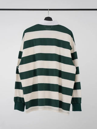 Lamin striped collared long-sleeve shirt