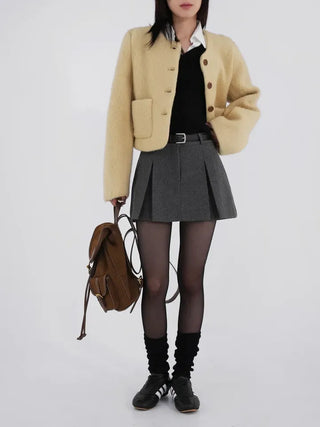 Rumiko Collar Contrast Long Sleeve