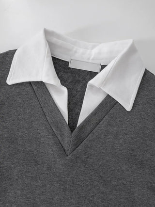 Rumiko Collar Contrast Long Sleeve