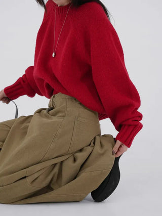 Clad Round Knit