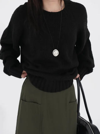 Clad Round Knit