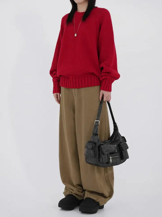 Clad Round Knit