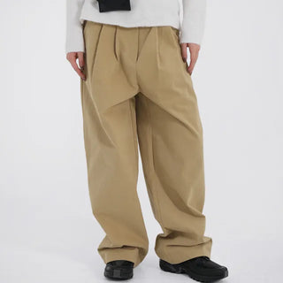Tian Pintuck Wide Cotton Pants