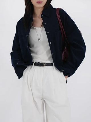 Tian Pintuck Wide Cotton Pants