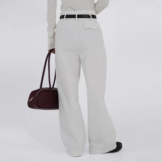 Tian Pintuck Wide Cotton Pants