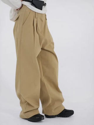 Tian Pintuck Wide Cotton Pants