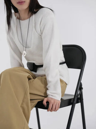 Tian Pintuck Wide Cotton Pants
