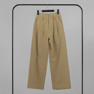 Tian Pintuck Wide Cotton Pants