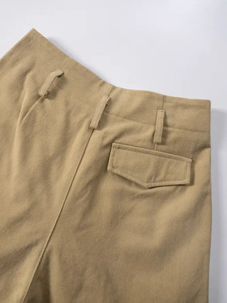 Tian Pintuck Wide Cotton Pants