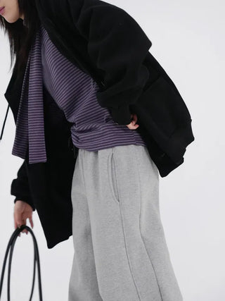Tero V-neck Striped Long Sleeve & Tie
