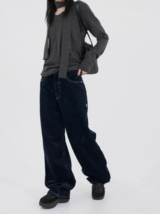 Tero V-neck Striped Long Sleeve & Tie